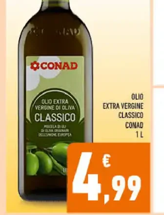 Olio extra vergine di oliva classico Conad