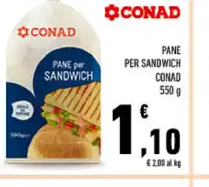Pane per sandwich Conad