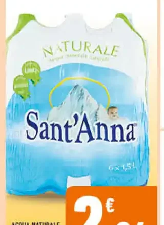 Acqua naturale Sant'Anna