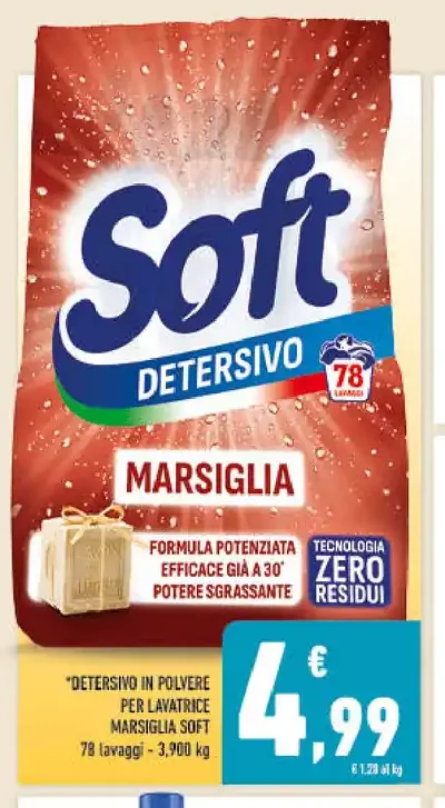 Detersivo in polvere Marsiglia Soft