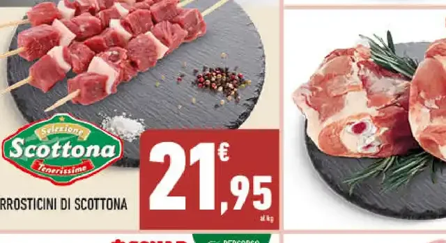 Arrosticini di scottona marinati