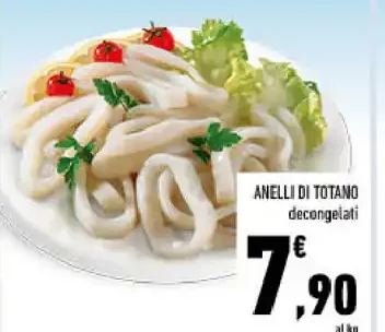 Anelli di totano decongelati