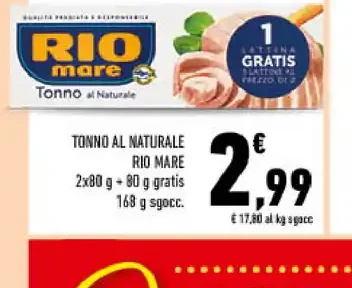 Tonno al naturale Rio Mare