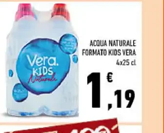 Acqua naturale formato kids