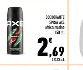 Deodorante spray Axe