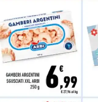 Gamberi argentini sgusciati
