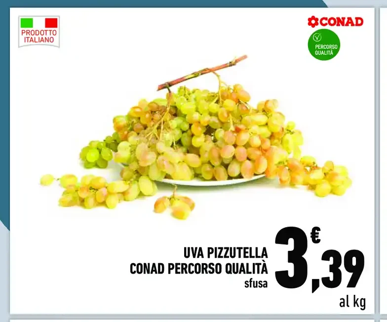 Uva pizzutella Conad Percorso Qualità