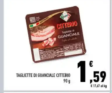 Tagliette di guanciale Citterio