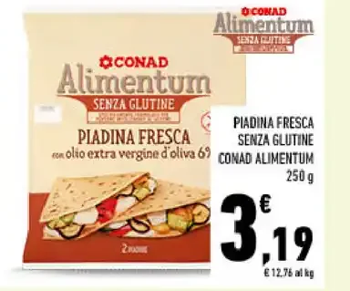 Piadina fresca senza glutine