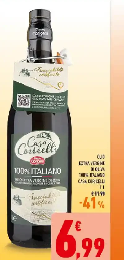 Olio extravergine di oliva italiano Casa Coricelli