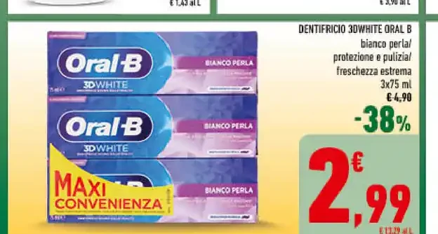 Dentifricio 3D White Oral-B