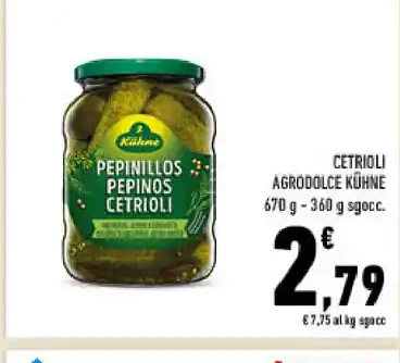 Cetrioli agrodolci