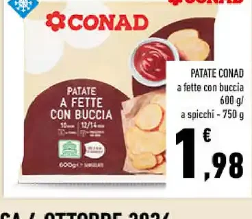 Patate a fette con buccia