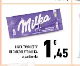 Tavolette di cioccolato Milka