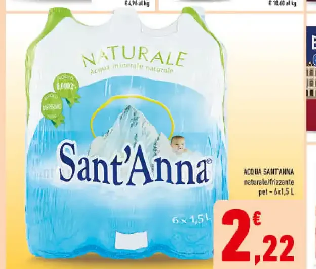 Acqua Sant'Anna naturale