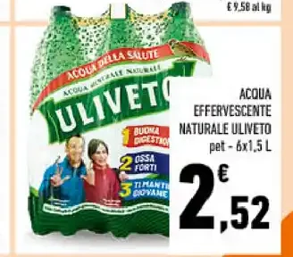 Acqua Uliveto effervescente naturale