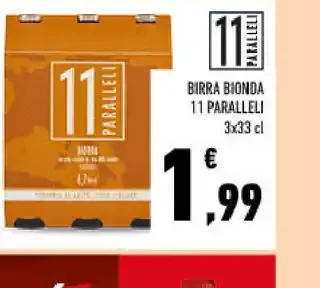 Birra Bionda 11 Paralleli