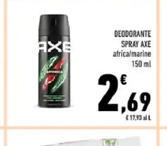 Deodorante spray Axe