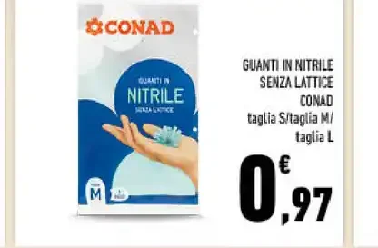 Guanti in nitrile Conad