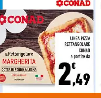 Pizza rettangolare Margherita