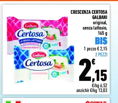 Crescenza Certosa Galbani