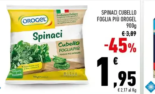 Spinaci Cubello Foglia Più Orogel