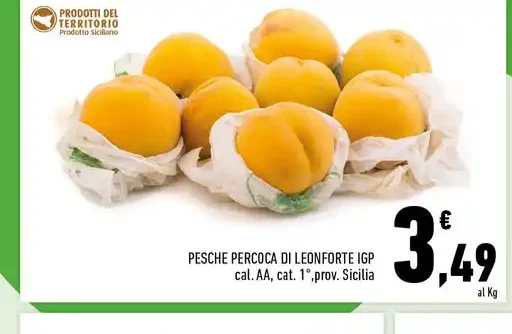 Pesche percoca di Leonforte IGP