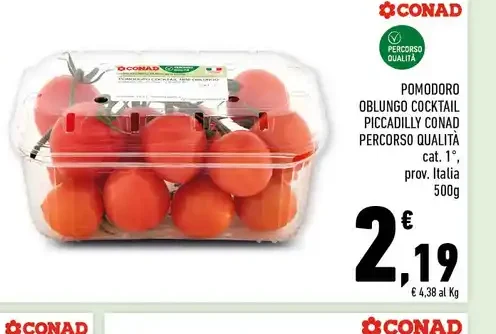 Pomodoro oblungo cocktail Piccadilly Conad