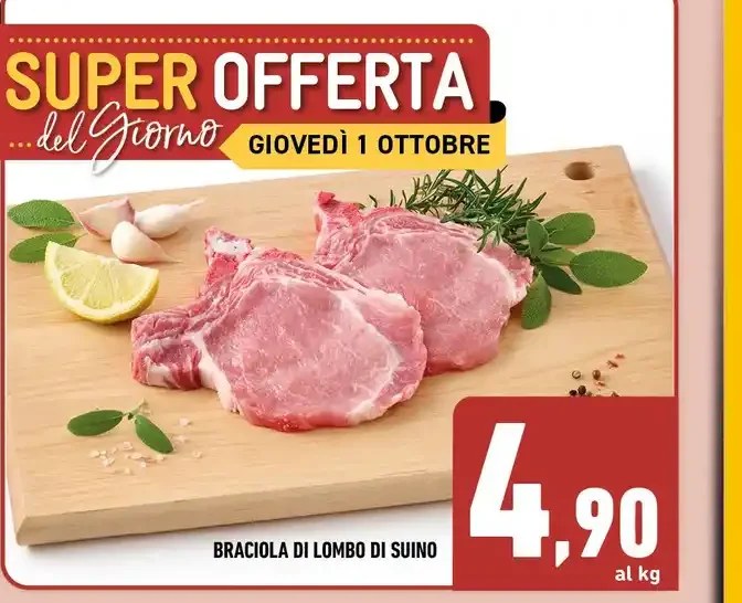 Braciola di lombo di suino