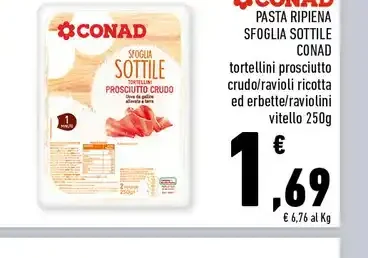 Pasta ripiena sfoglia sottile Conad