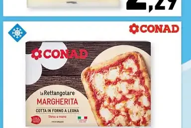 Pizza La Rettangolare Margherita Conad