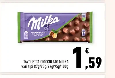 Tavoletta cioccolato Milka