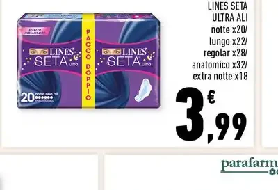 Assorbenti Lines Seta