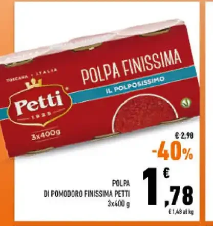 Polpa di pomodoro finissima Petti