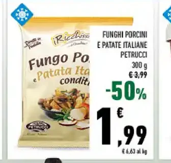 Funghi porcini e patate italiane Petrucci