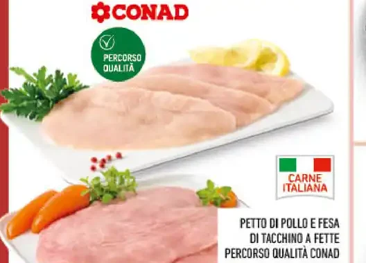 Petto di pollo e fesa di tacchino