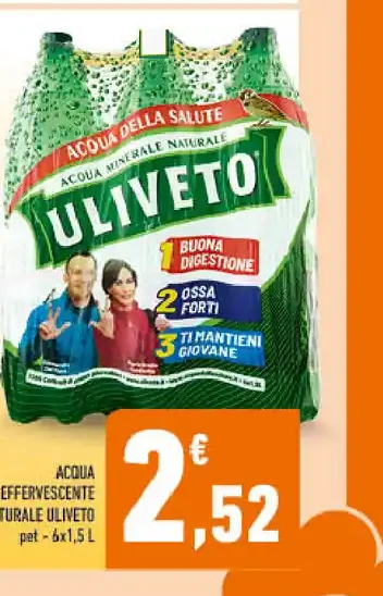 Acqua effervescente naturale Uliveto