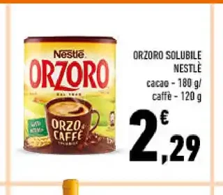 Orzoro solubile Nestlé