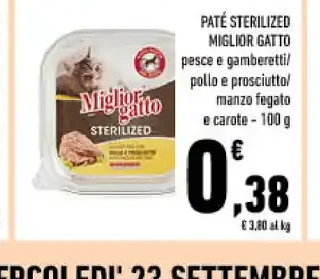 Paté sterilizzato Miglior Gatto