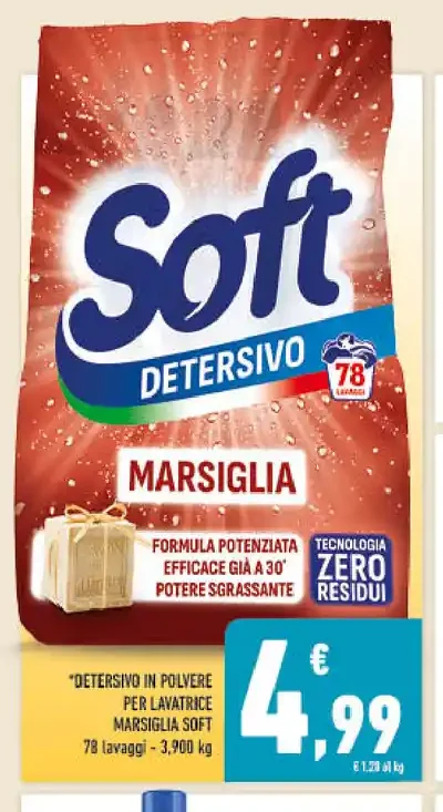Detersivo in polvere Marsiglia Soft