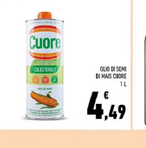 Olio di semi di mais Cuore