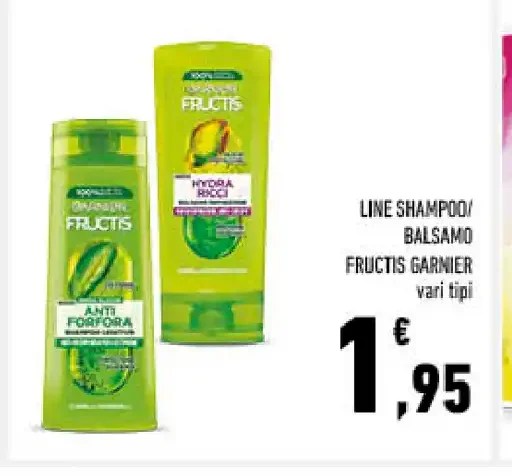 Shampoo e balsamo Fructis Garnier