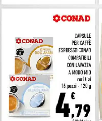 Capsule per caffè espresso Conad