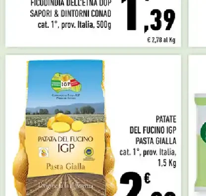 Patate del Fucino IGP