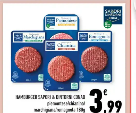 Hamburger Sapori & Dintorni Conad