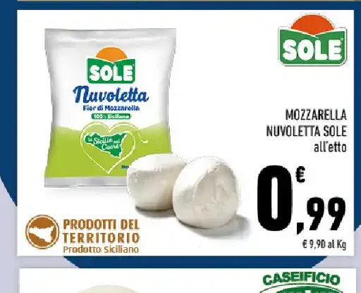 Mozzarella Nuvoletta Sole