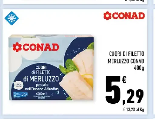 Cuori di filetto di merluzzo