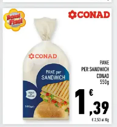 Pane per sandwich