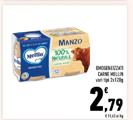 Omogeneizzati carne Mellin