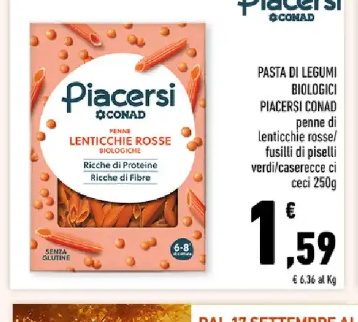 Pasta di legumi biologici